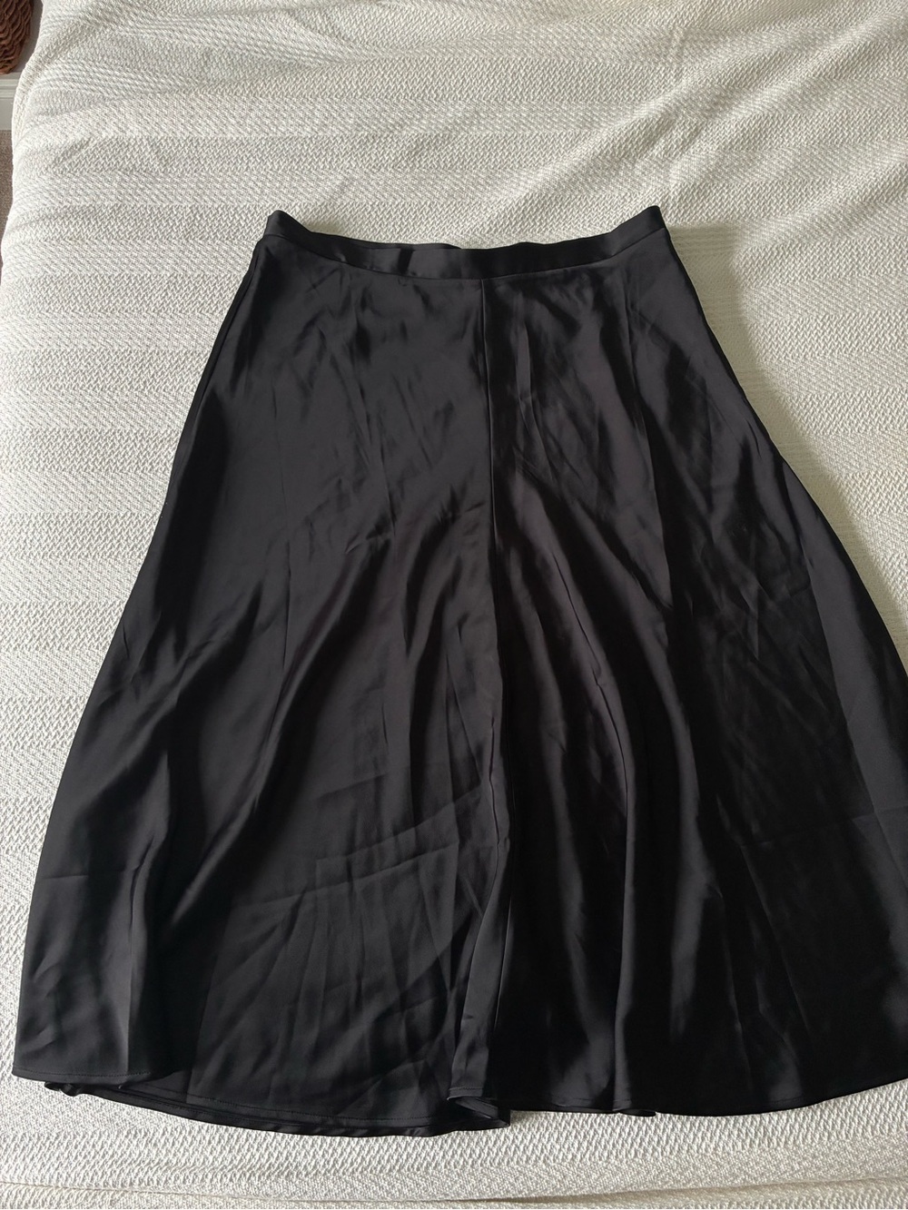 NWT Banana Republic Black A-Line Midi Skirt